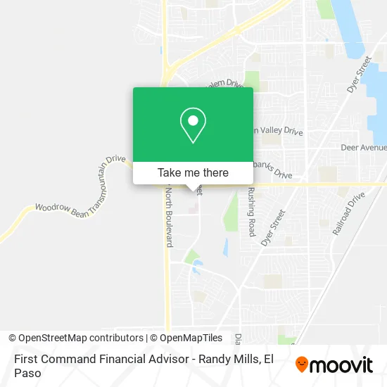 First Command Financial Advisor - Randy Mills map