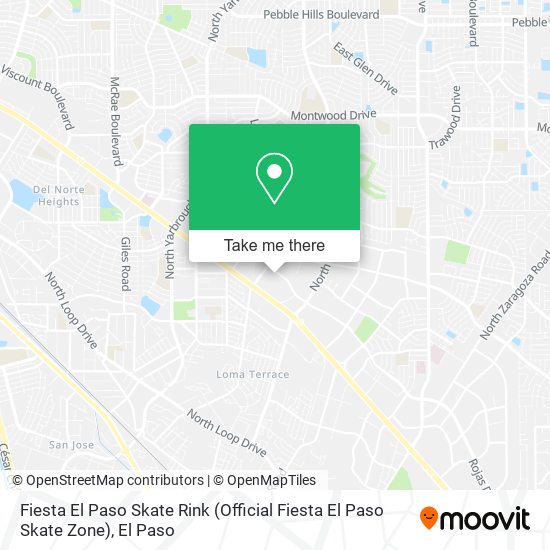 Fiesta El Paso Skate Rink (Official Fiesta El Paso Skate Zone) map