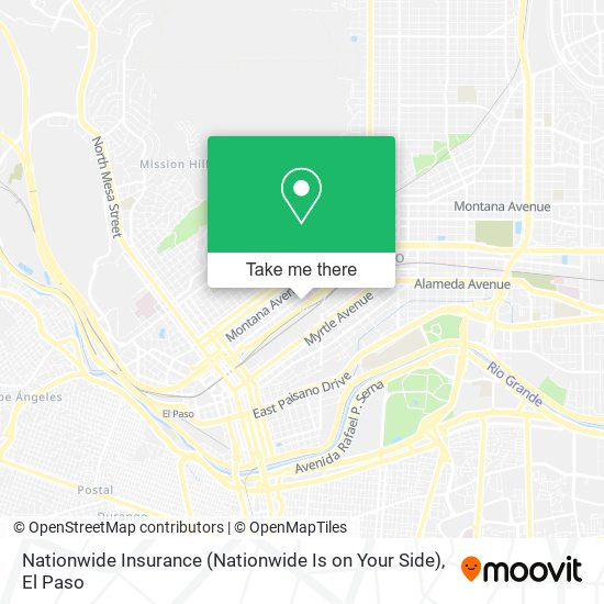 Nationwide Insurance (Nationwide Is on Your Side) map