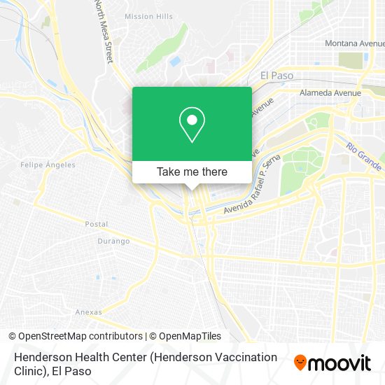 Mapa de Henderson Health Center (Henderson Vaccination Clinic)