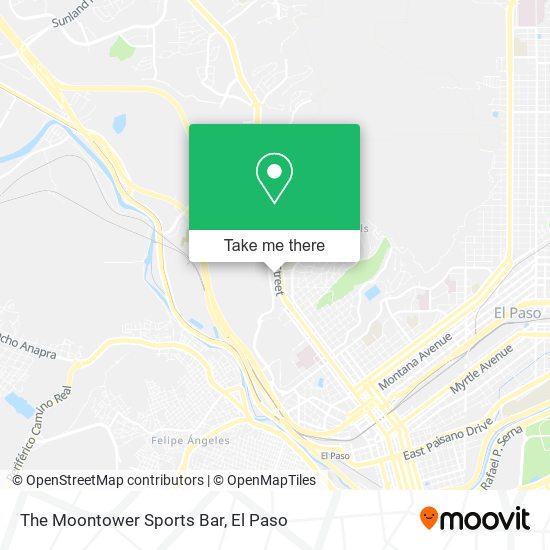 The Moontower Sports Bar map