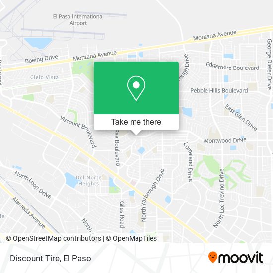 Discount Tire map