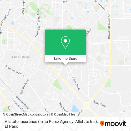 Allstate Insurance (Irma Perez Agency: Allstate Ins) map