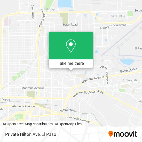 Mapa de Private Hilton Ave
