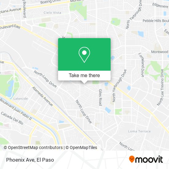 Mapa de Phoenix Ave