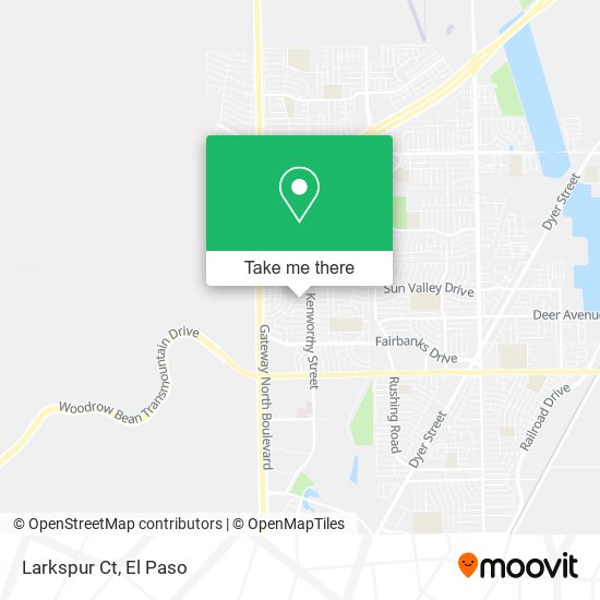 Larkspur Ct map