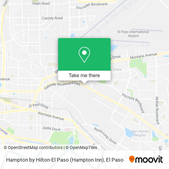 Hampton by Hilton-El Paso (Hampton Inn) map