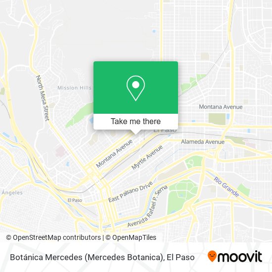 Mapa de Botánica Mercedes (Mercedes Botanica)