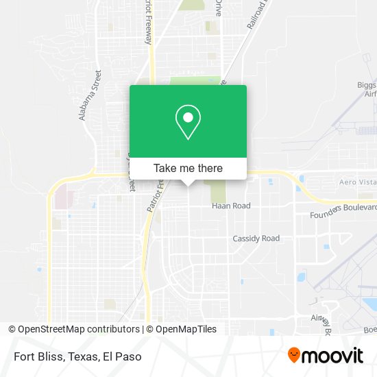 Fort Bliss, Texas map