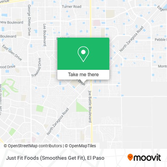 Mapa de Just Fit Foods (Smoothies Get Fit)