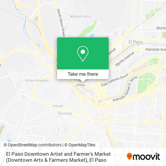 El Paso Downtown Artist and Farmer's Market (Downtown Arts & Farmers Market) map