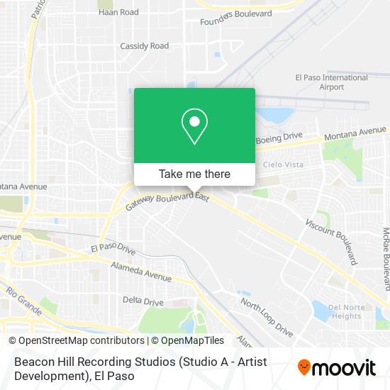Mapa de Beacon Hill Recording Studios (Studio A - Artist Development)
