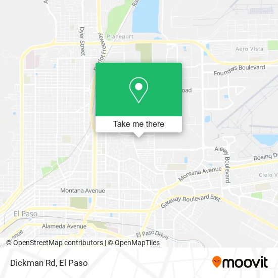 Mapa de Dickman Rd