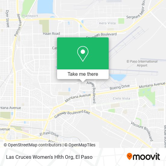 Las Cruces Women's Hlth Org map