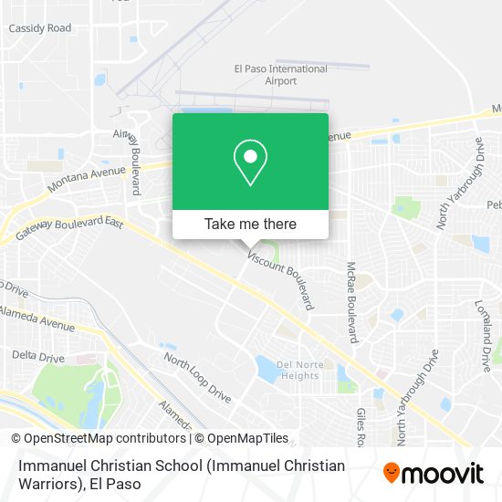 Mapa de Immanuel Christian School (Immanuel Christian Warriors)