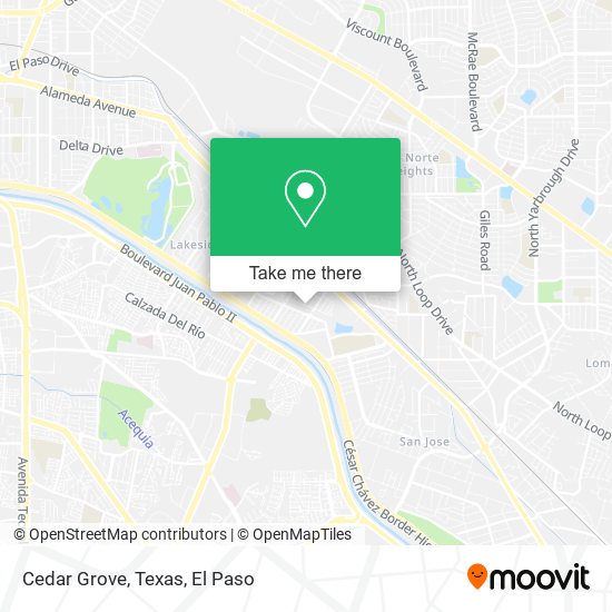 Cedar Grove, Texas map