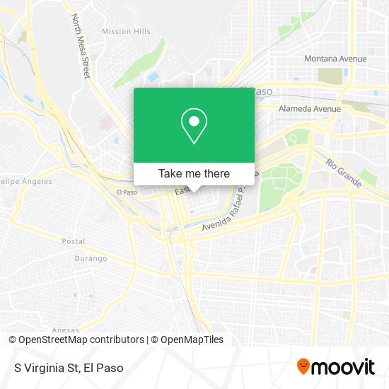 S Virginia St map