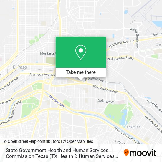 State Government Health and Human Services Commission Texas (TX Health & Human Services Offices) map