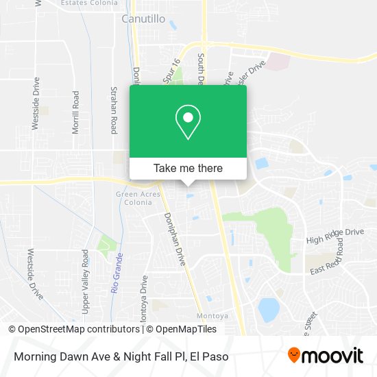 Morning Dawn Ave & Night Fall Pl map