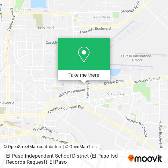 El Paso Independent School District (El Paso Isd Records Request) map