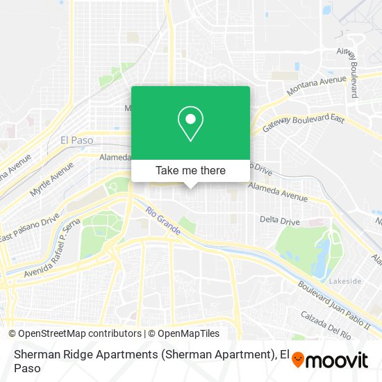 Mapa de Sherman Ridge Apartments (Sherman Apartment)