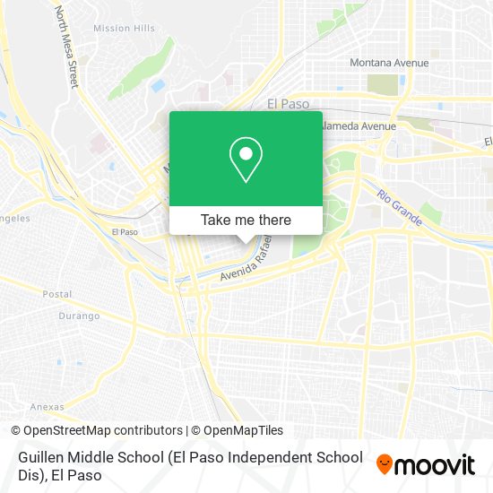 Guillen Middle School (El Paso Independent School Dis) map