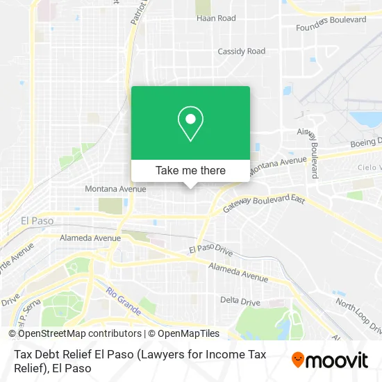 Tax Debt Relief El Paso (Lawyers for Income Tax Relief) map