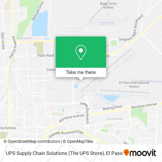 Mapa de UPS Supply Chain Solutions (The UPS Store)