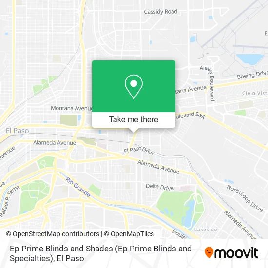 Mapa de Ep Prime Blinds and Shades