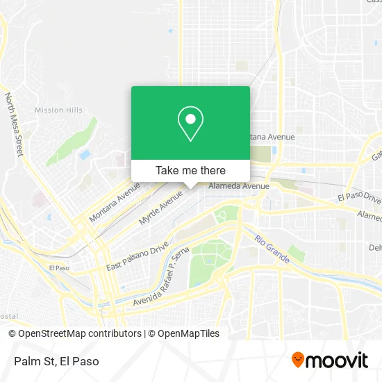 Mapa de Palm St