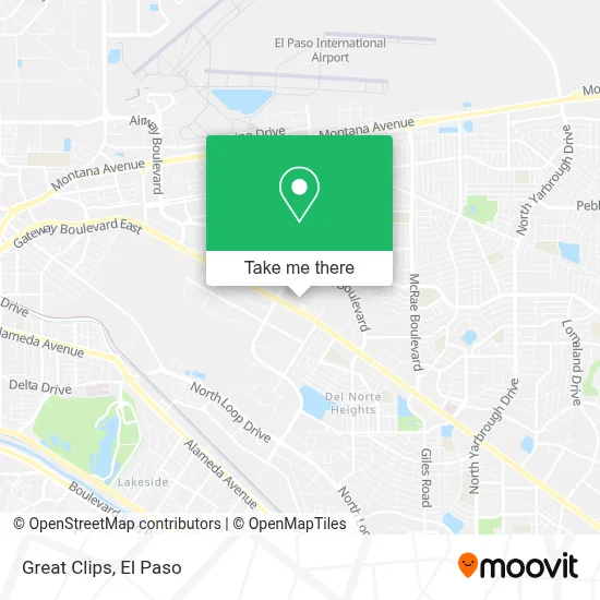 Great Clips map