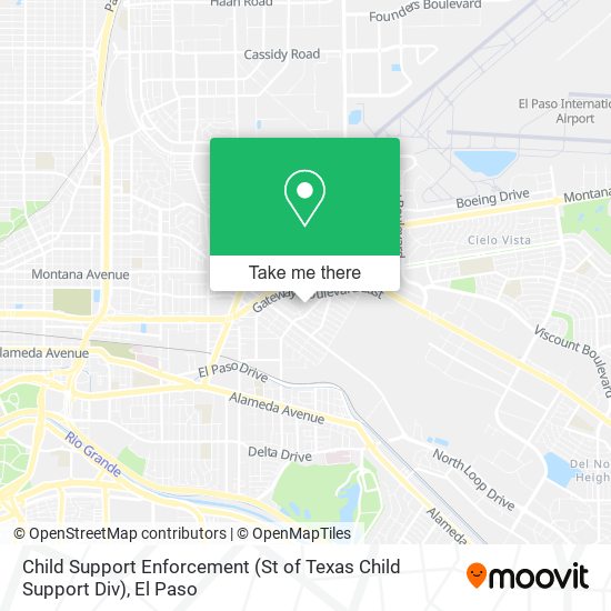 Child Support Enforcement (St of Texas Child Support Div) map