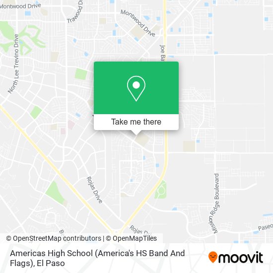 Americas High School (America's HS Band And Flags) map