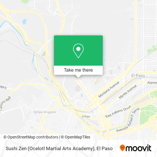 Mapa de Sushi Zen (Ocelotl Martial Arts Academy)