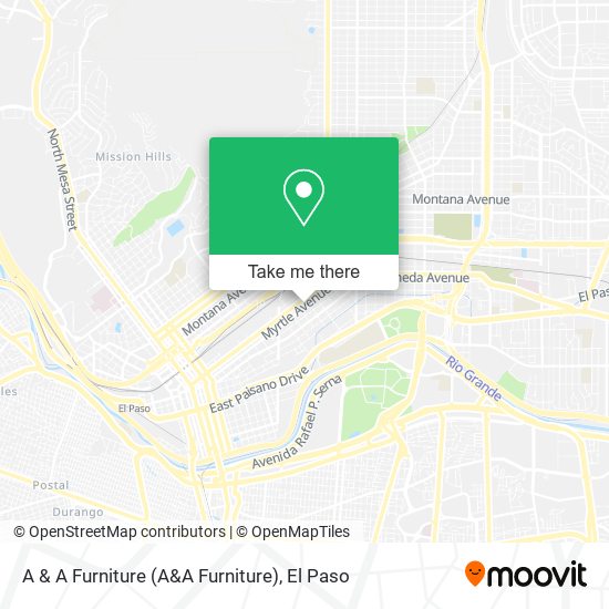A & A Furniture map