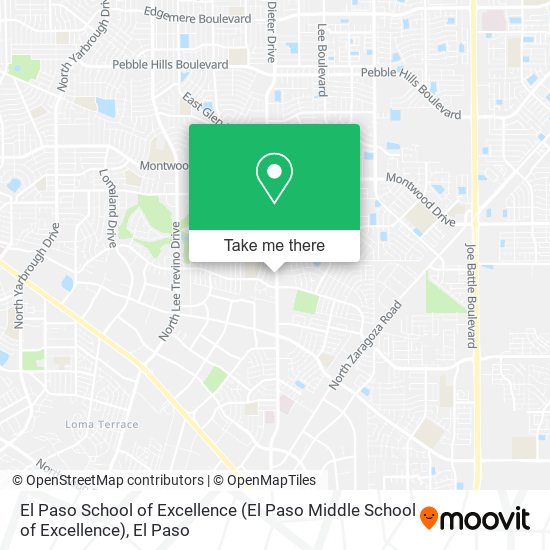 Mapa de El Paso School of Excellence