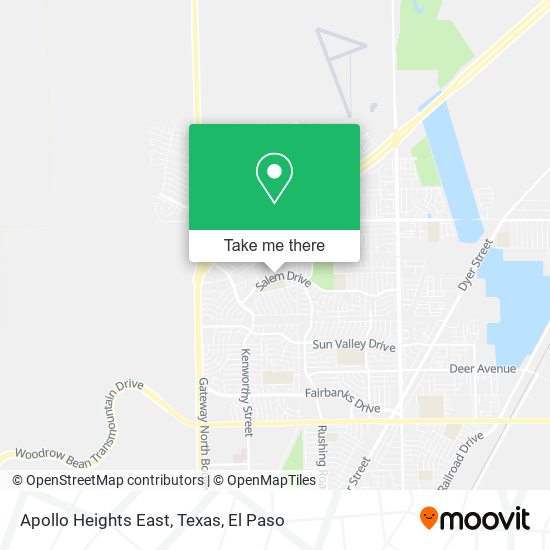 Apollo Heights East, Texas map