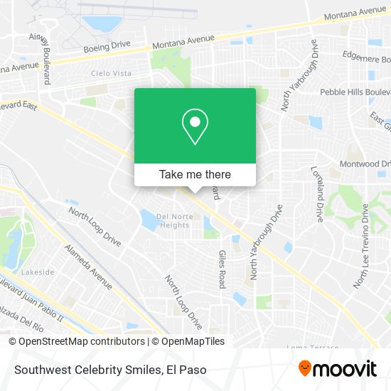 Southwest Celebrity Smiles map