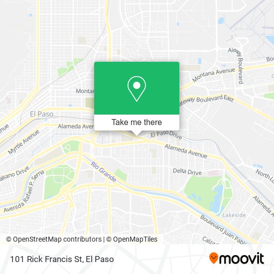 Mapa de 101 Rick Francis St