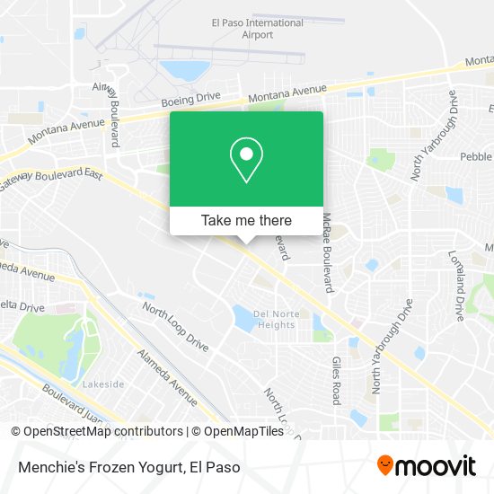 Menchie's Frozen Yogurt map