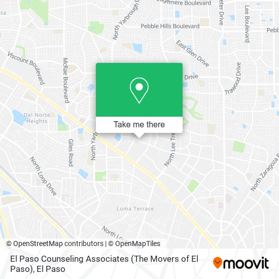 El Paso Counseling Associates (The Movers of El Paso) map