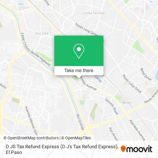 Mapa de D JS Tax Refund Express (D J's Tax Refund Express)