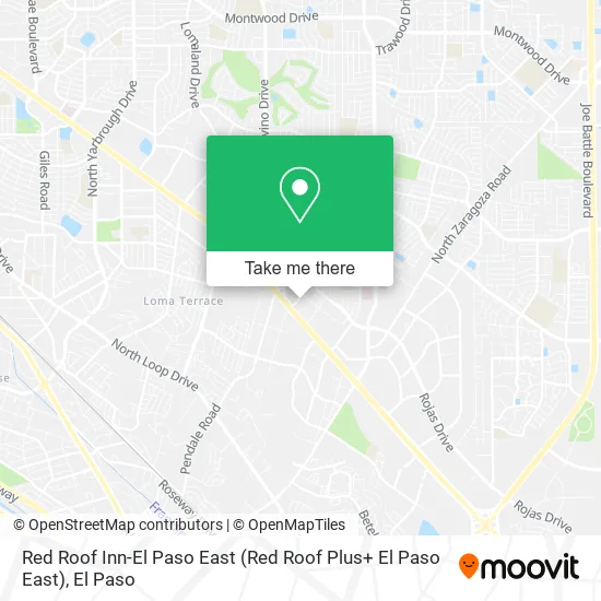 Mapa de Red Roof Inn-El Paso East