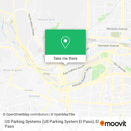 US Parking Systems (US Parking System El Paso) map