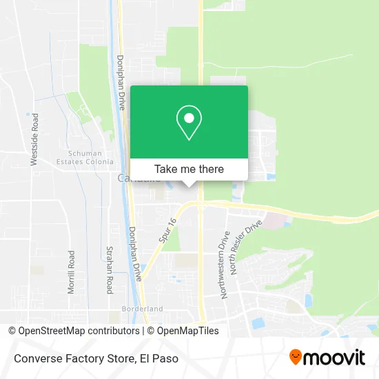 Converse Factory Store map