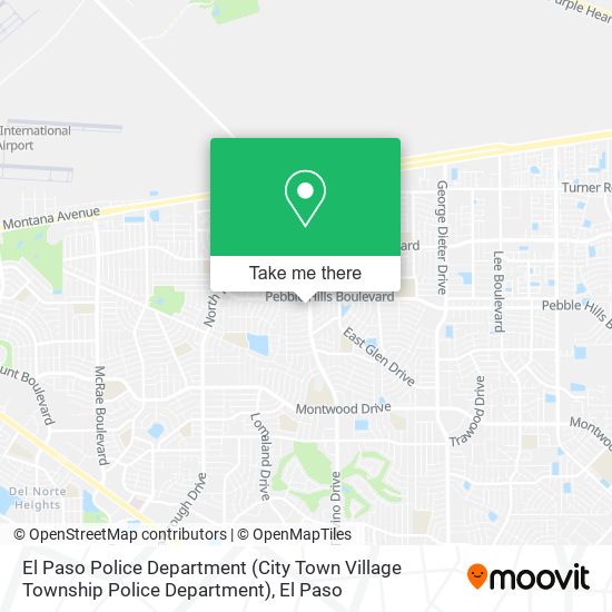 El Paso Police Department (City Town Village Township Police Department) map