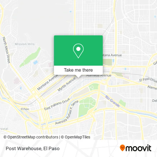 Mapa de Post Warehouse