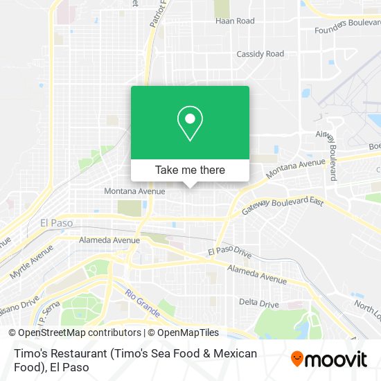 Timo's Restaurant (Timo's Sea Food & Mexican Food) map