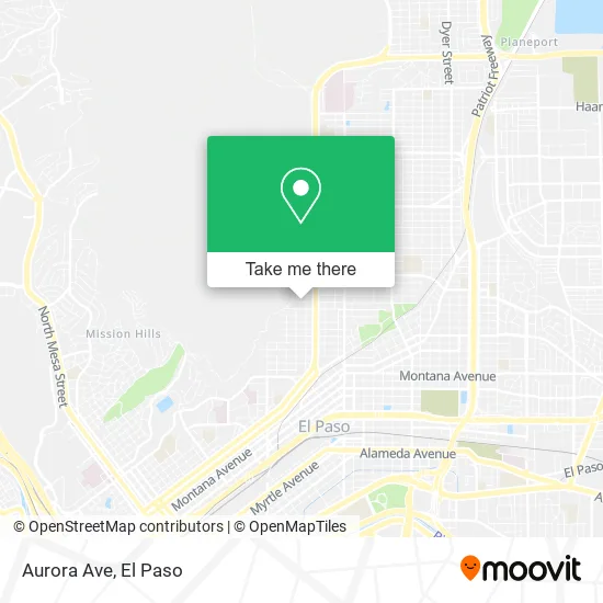 Mapa de Aurora Ave