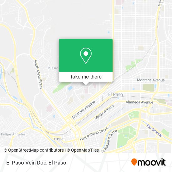 El Paso Vein Doc map